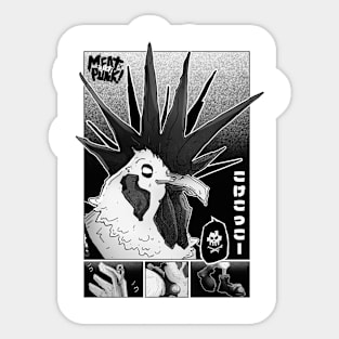 Punk chicken Sticker